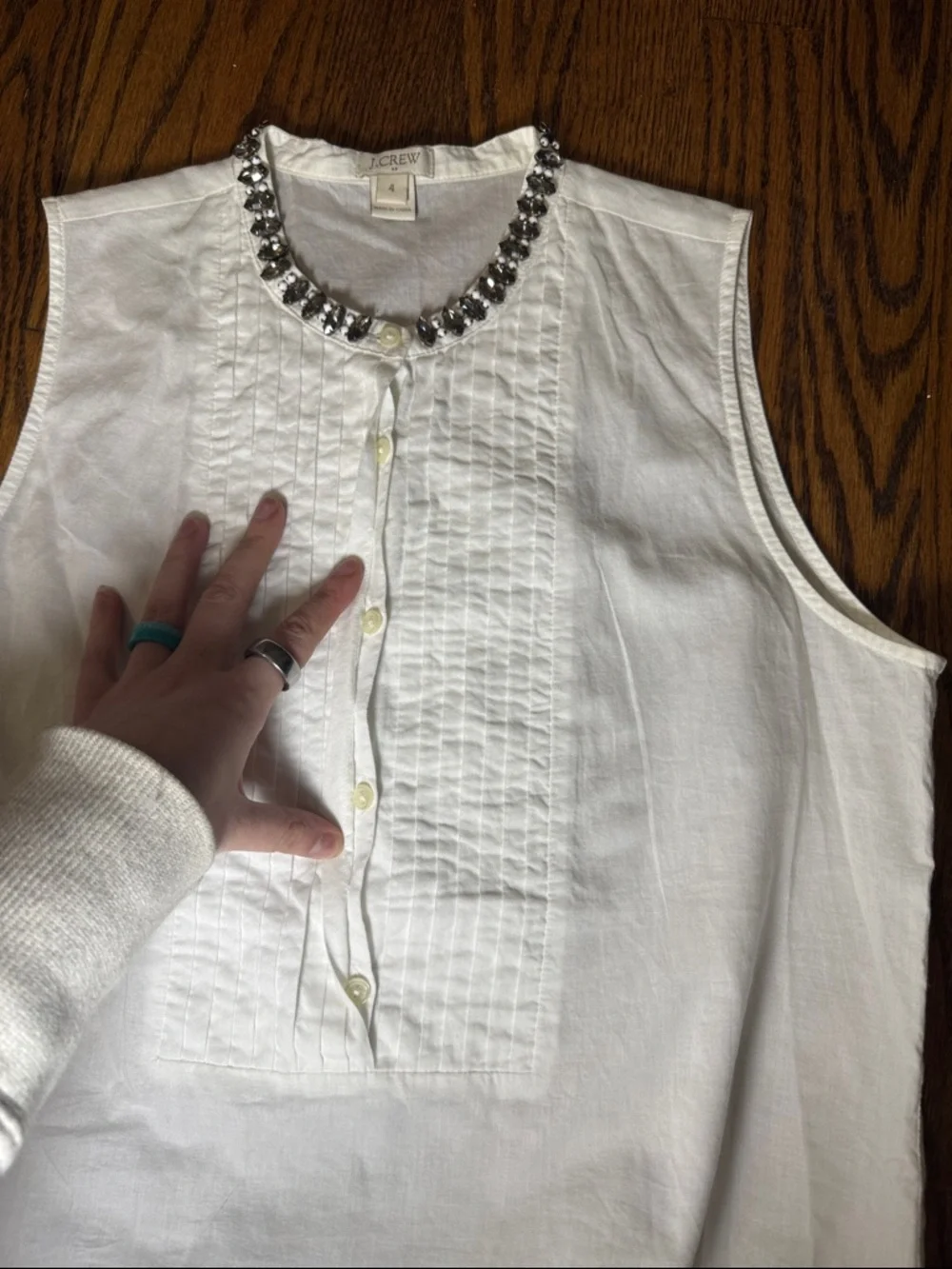 J. Crew sleeveless 100%
